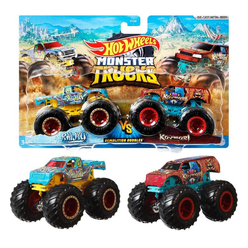 Hot Wheels Monster Trucks 1:64 2-pack assorti