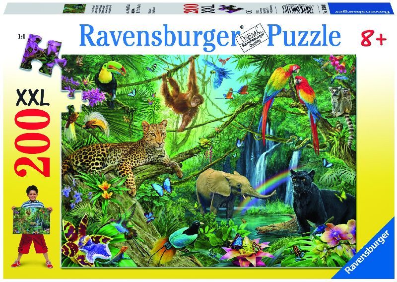 Puzzel 200 XXL Dieren in de jungle