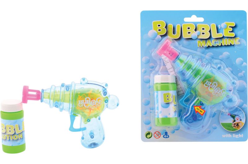 Aqua fun Bubble Machine bellenblaaspistool met licht