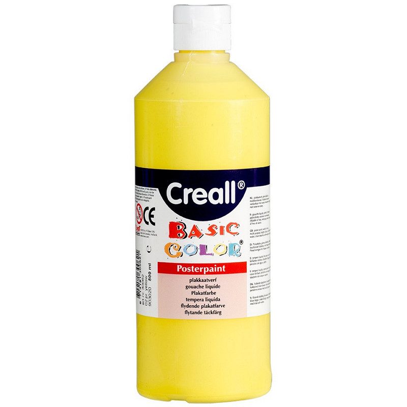 Creall plakkaatverf Basic Color 500ml - Geel