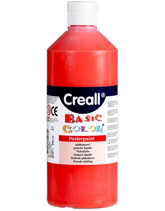 Creall plakkaatverf Basic Color 500ml - Rood