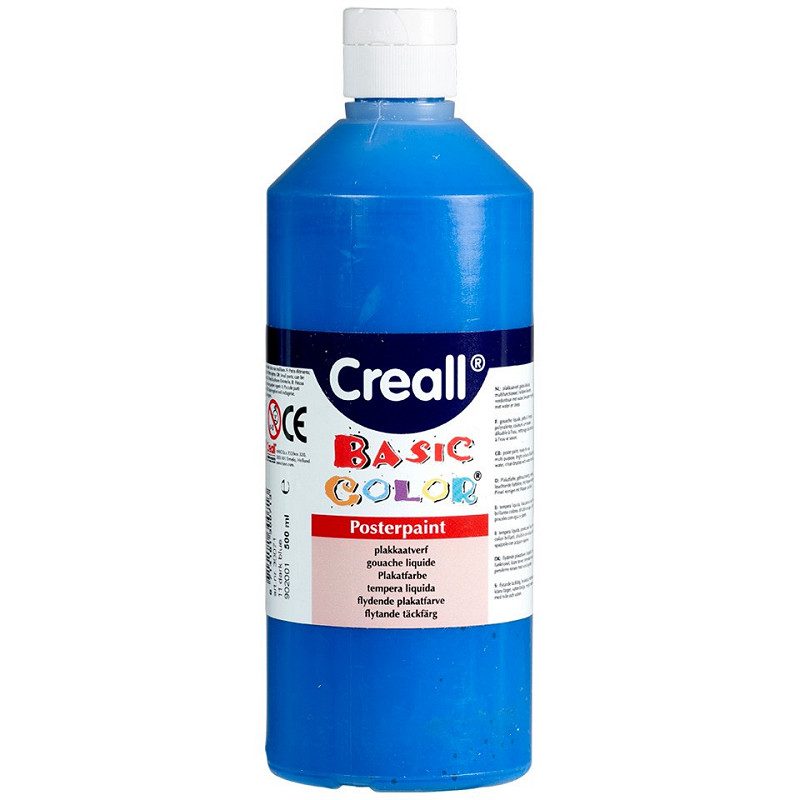 Creall plakkaatverf Basic Color 500ml - Blauw