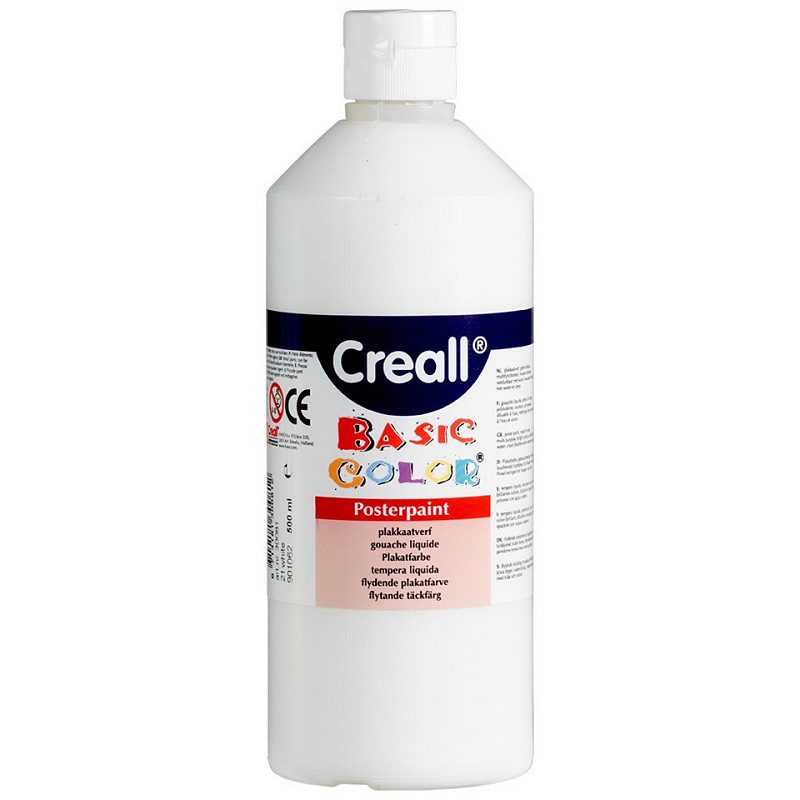 Creall plakkaatverf Basic Color 500ml - Wit