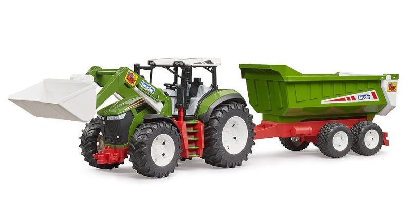 Bruder Roadmax Tractor met voorlader en kiepwagen