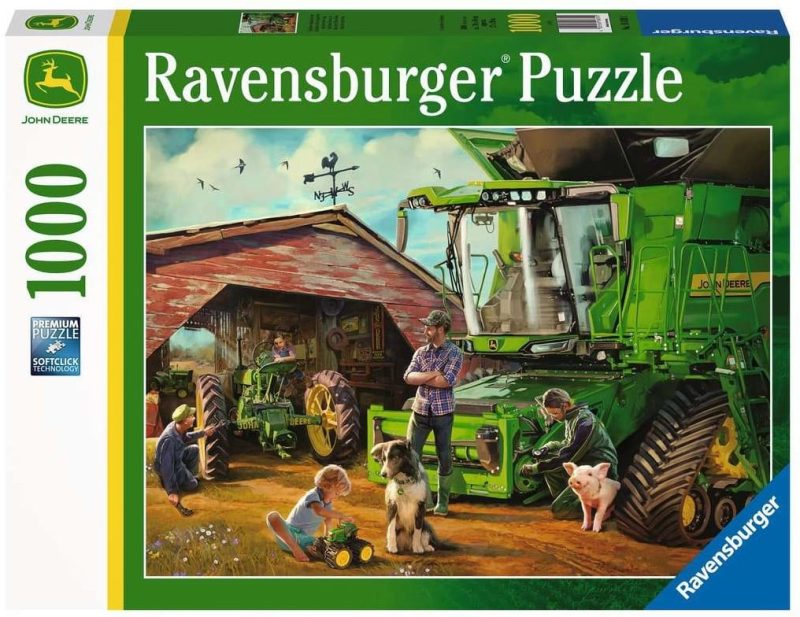 Puzzel 1000 stukjes John Deere toen en nu