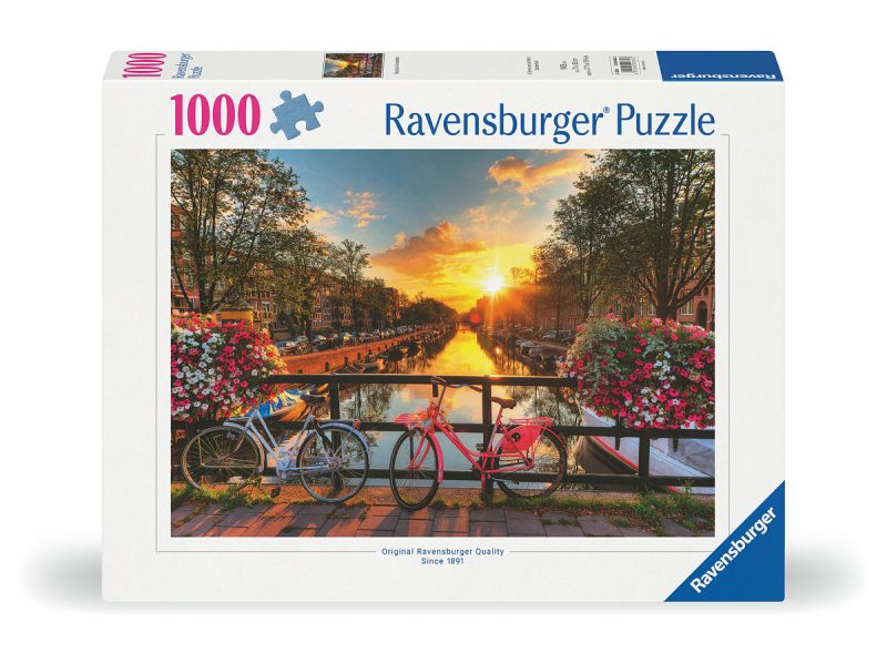 Puzzel 1000 stukjes Fietsen in Amsterdam