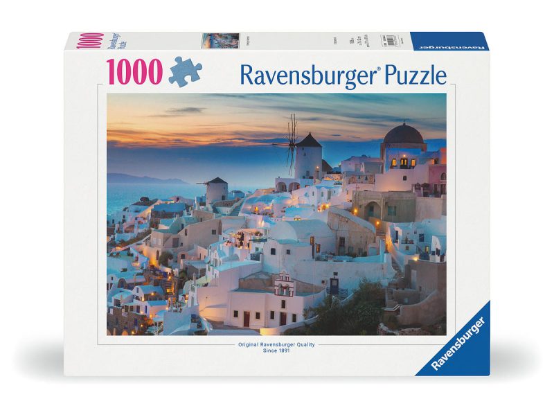 Puzzel 1000 stukjes Avond in Santorini