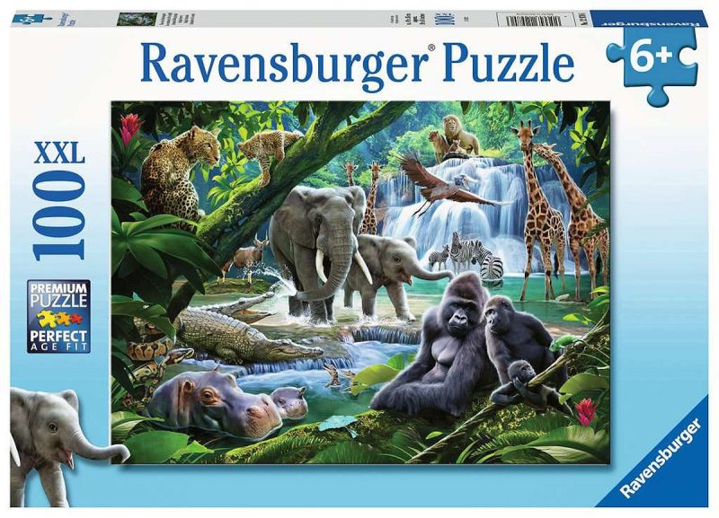 Puzzel 100 XXL Jungle Families