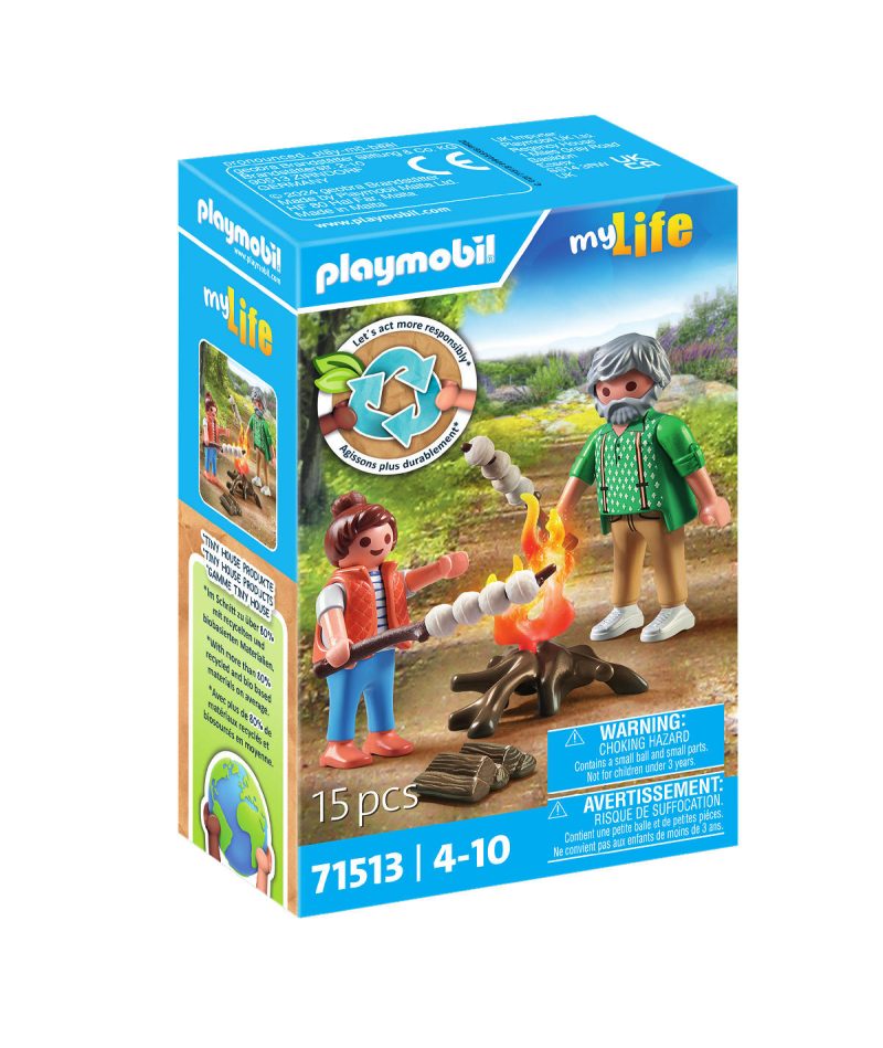 Playmobil My Life Kampvuur met marshmallows