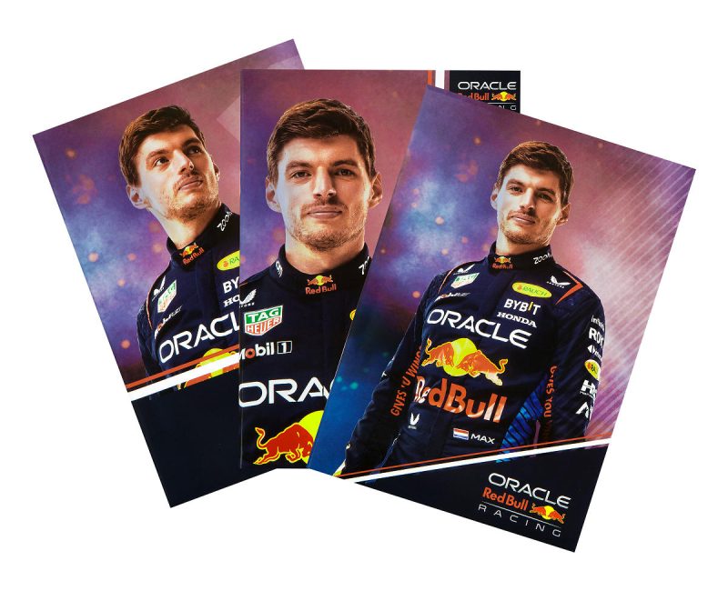 Red Bull Max Verstappen schrift A5 lijn 3 stuks