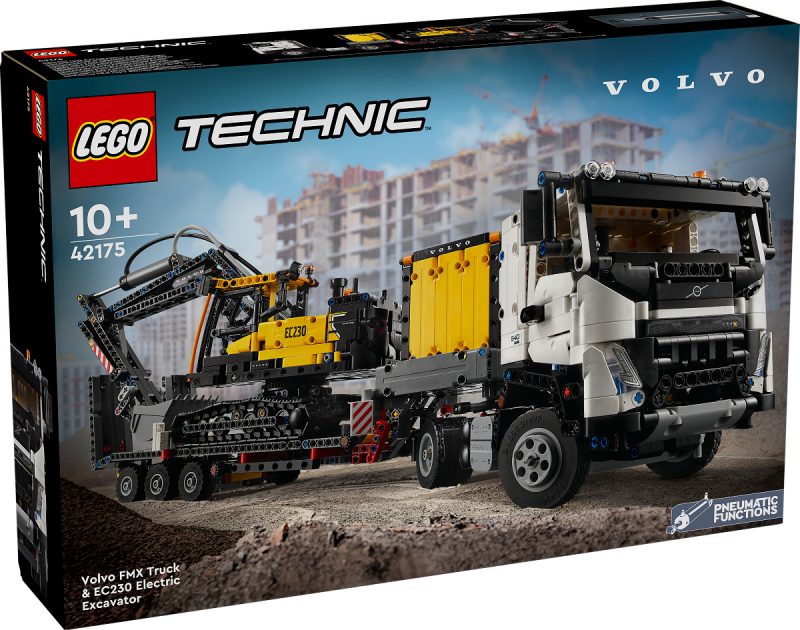 LEGO Technic Volvo FMX truck EC230 elektrische graafmachine