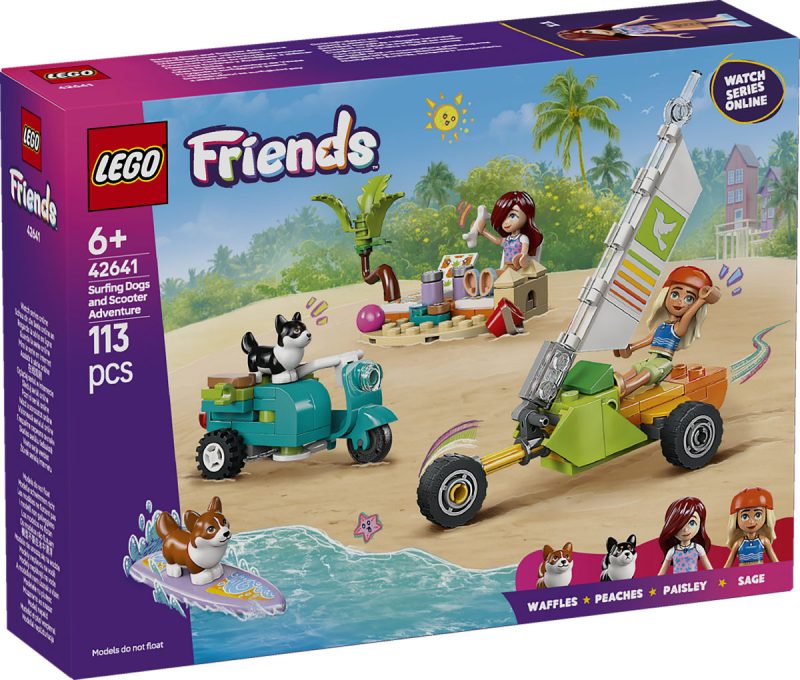 LEGO Friends Surf- en scooterplezier met de honden