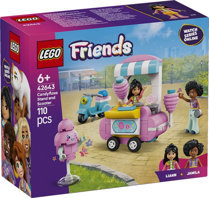 LEGO Friends Suikerspinkraam en scooter