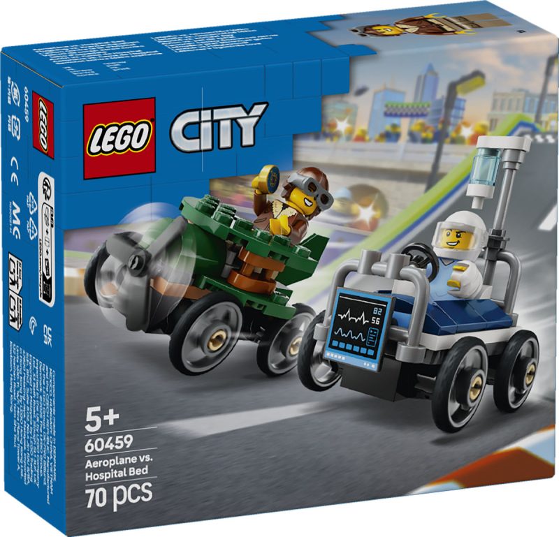 LEGO City Voertuigen Racepakket: vliegtuig vs. ziekenhuisbed