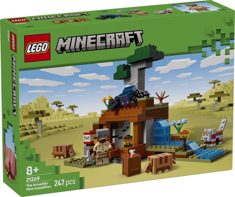 LEGO Minecraft De gordeldieren bij de mijn