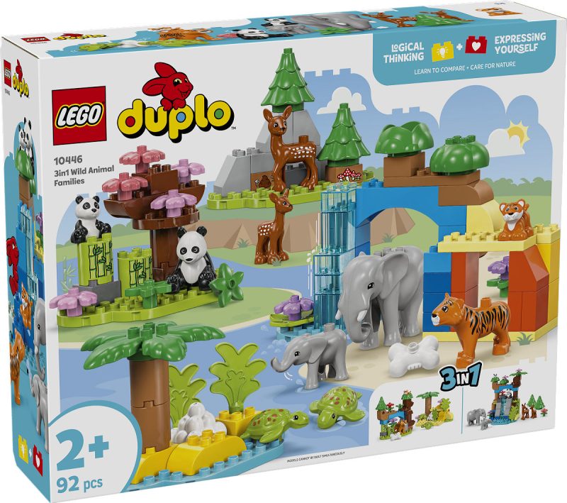 DUPLO Stad 3-in-1 families van wilde dieren