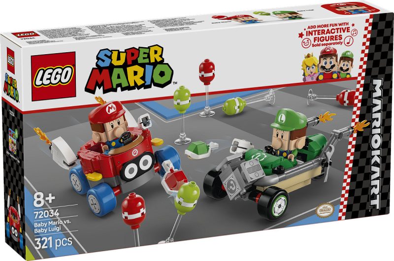 LEGO Super  Mario Kart # Baby Mario vs. Baby Luigi