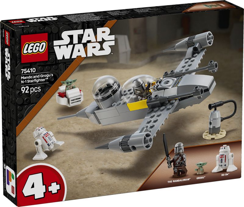 LEGO Star Wars Mando en Grogu 's N-1 Starfighter