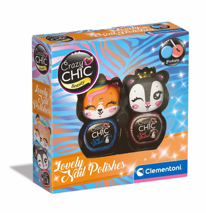 Clementoni Crazy Chic Nagellak set Paars/Oranje