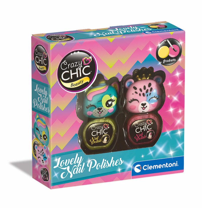 Clementoni Crazy Chic Nagellak set Roze/Geel