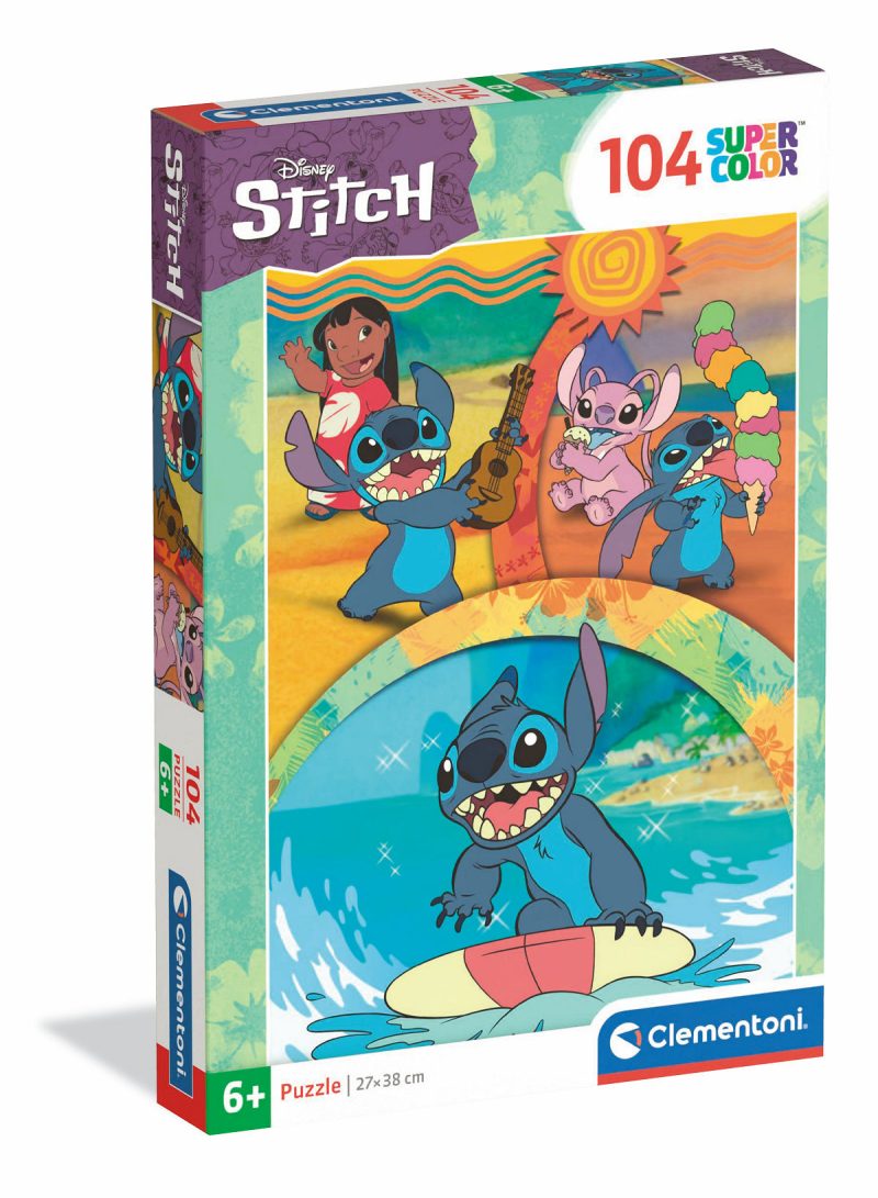 Clementoni Puzzel 104 stukjes Stitch