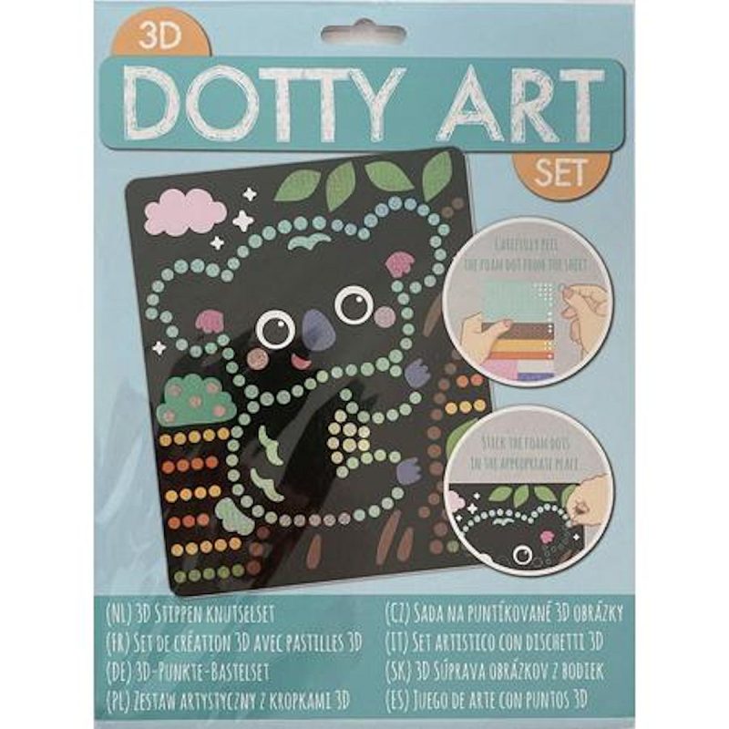 3D Dotty Art 6 assorti