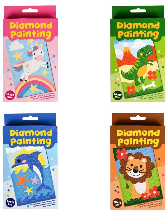 Diamond Painting set 10x15cm assorti