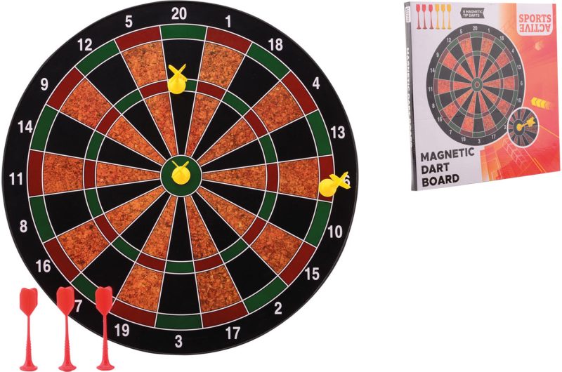 Sports Active magnetisch dartbord met 6 darts