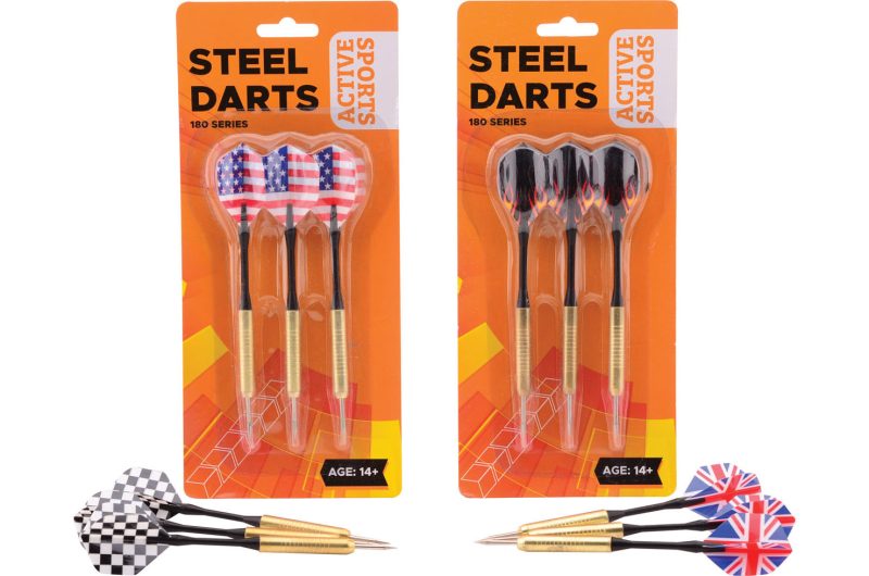 Sports Active 3 darts op kaart, 4 assorti