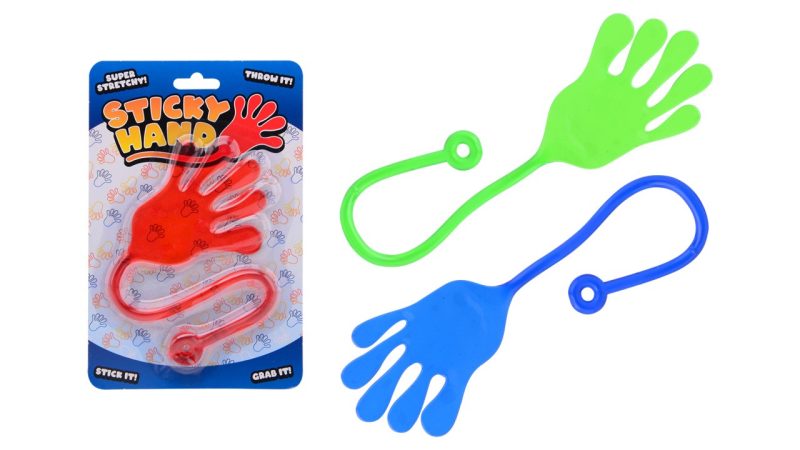 Funtoy Plakkerige hand op kaart 3 assorti