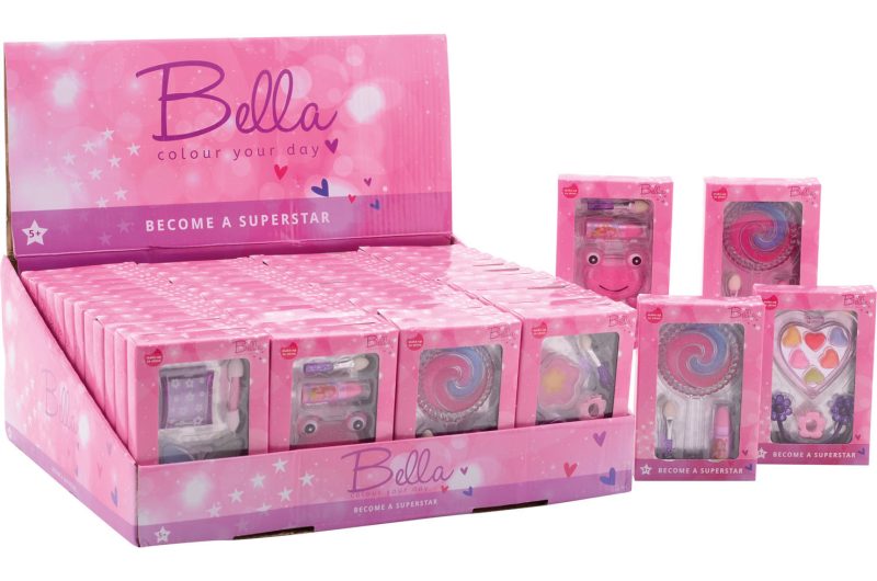 Bella make-up set in display 6 assorti