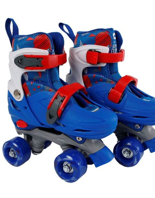 Rolschaatsen blauw 608Z alu frame verstelbaar 31-34