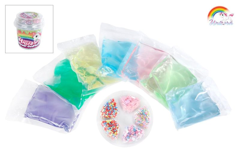 Unicorn mix je eigen putty met glitter en kralen 700gram