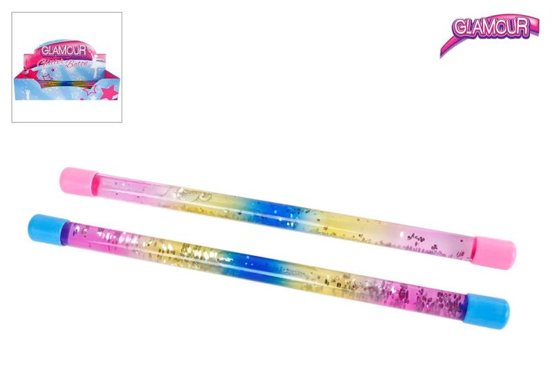 Cheerleader glitter baton 31cm 2ass