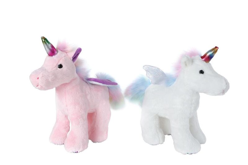 Unicorn staand pluche 2ass 22cm