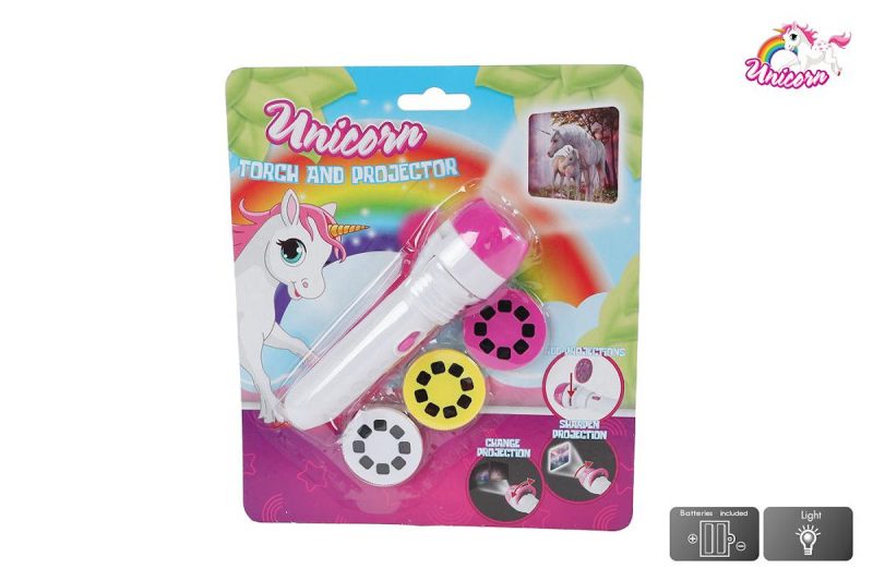 Unicorn projector 24 afbeeldingen met zaklamp 11,5cm