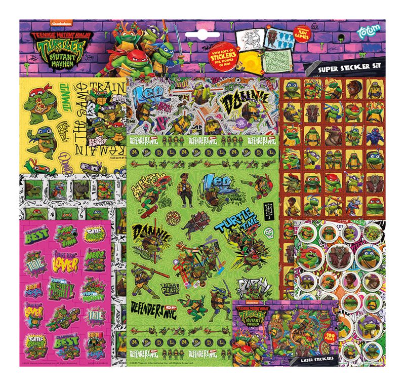 Totum TMNT Mutant Mayhem Super Sticker Set