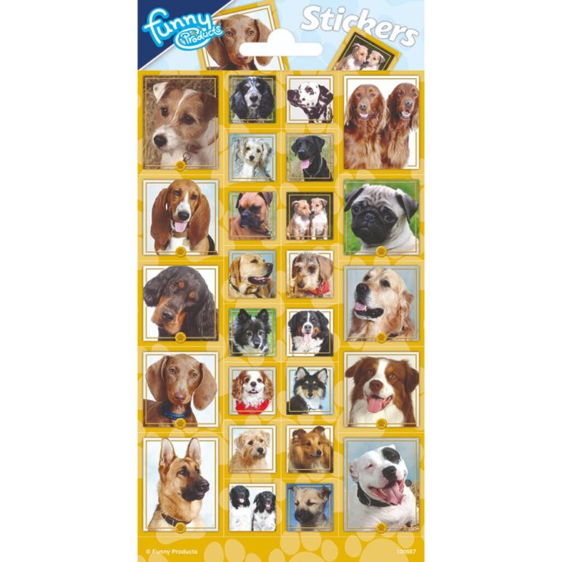 Totum Twinkle Stickers Paper Sheet Dogs