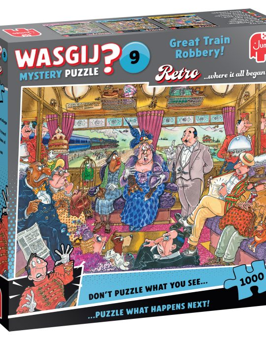 Puzzel 1000 st. Wasgij Retro Mystery 9 - De Grote Treinroof!