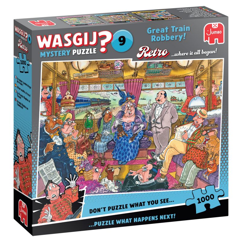 Puzzel 1000 st. Wasgij Retro Mystery 9 - De Grote Treinroof!